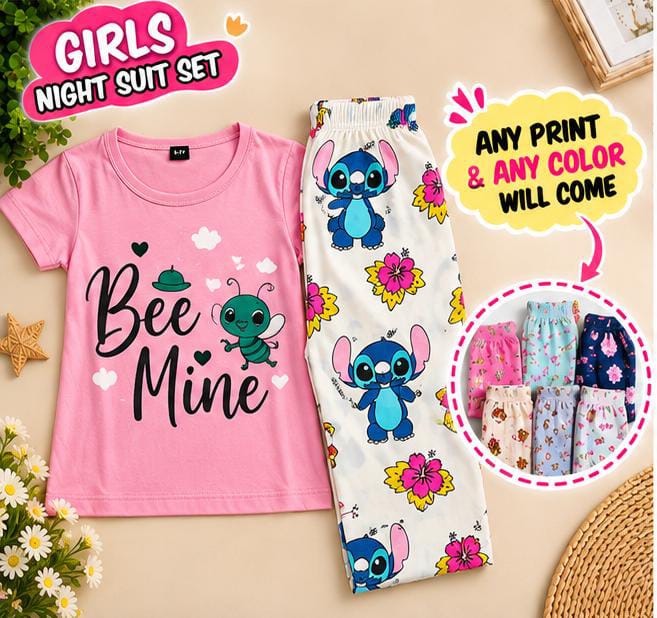 AS CUTEST GIRLS T SHIRT AND FULL PANT SET